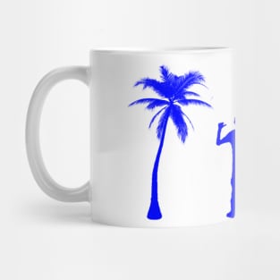 Blue Palm Mug